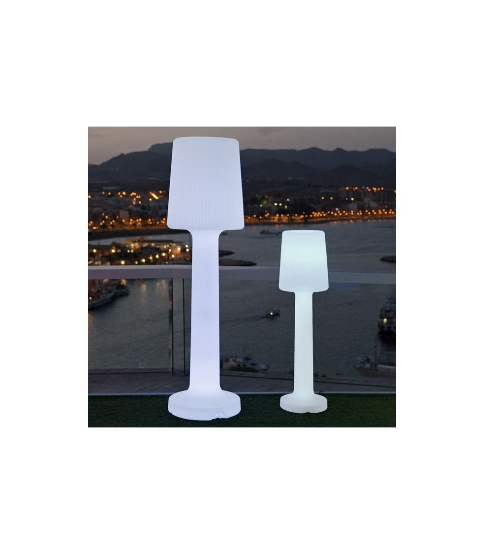 NEW GARDEN lampa ogrodowa CARMEN 110  BATTERY biała