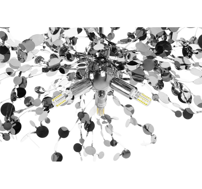 Lampa wisząca MONETE SINGLE chrom - metal