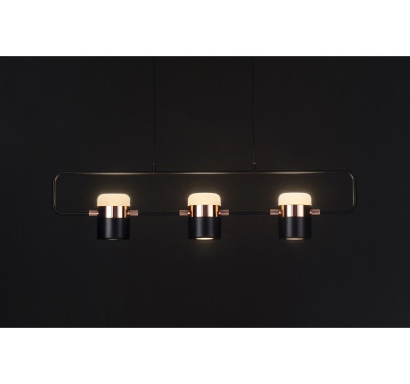 Lampa wisząca BLINK 3 czarna - LED, metal