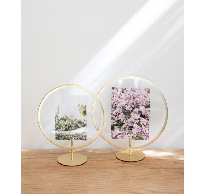 UMBRA ramka na zdjęcia INFINITY okrągła złota