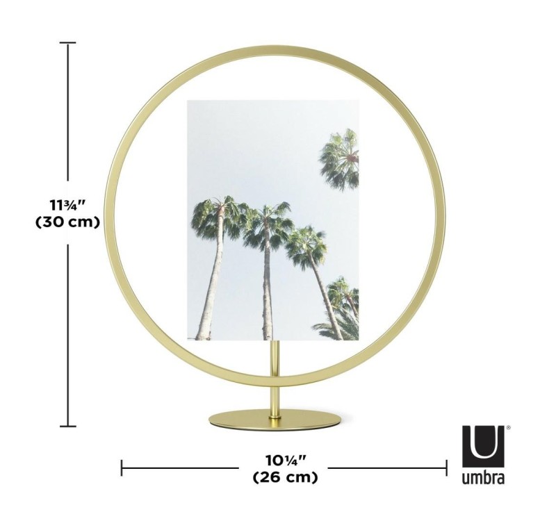 UMBRA ramka na zdjęcia INFINITY okrągła złota