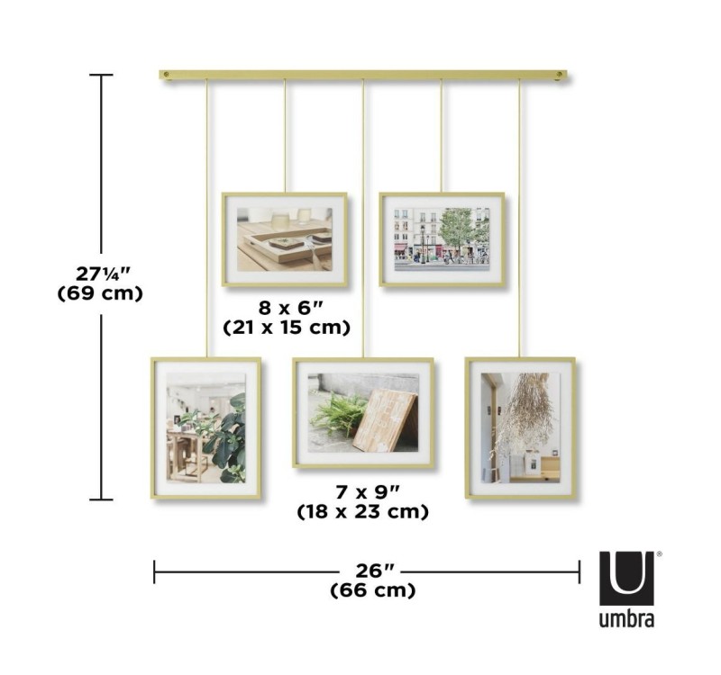 UMBRA ramka na zdjęcia EXHIBIT złota