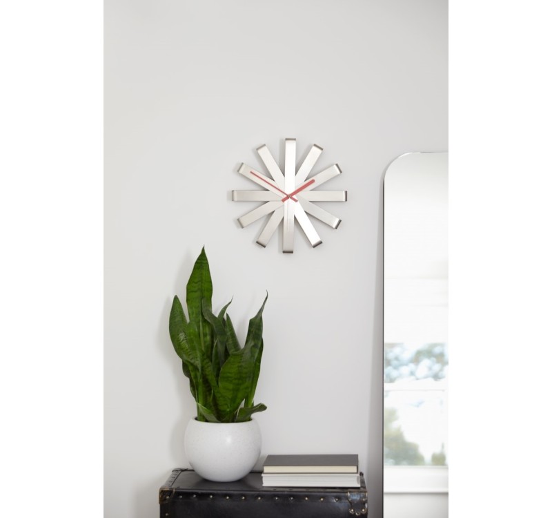 UMBRA zegar RIBBON  - stal