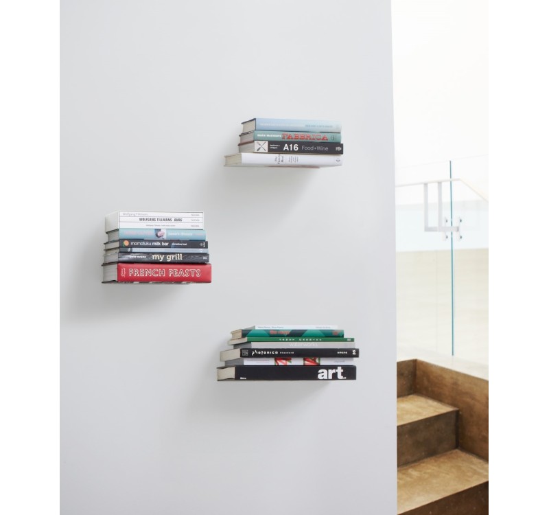 UMBRA kryjący zestaw trzech półek LARGE CONCEAL srebrne