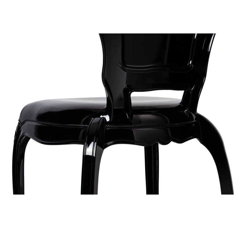 Krzesło KING czarne - poliwęglan