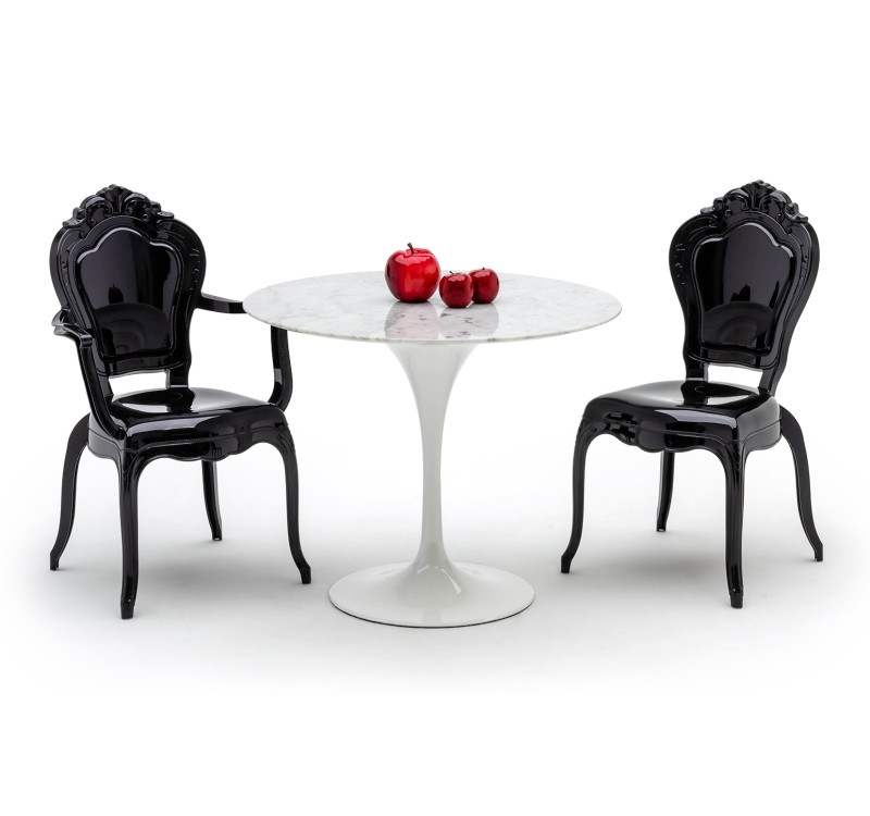 Krzesło KING czarne - poliwęglan