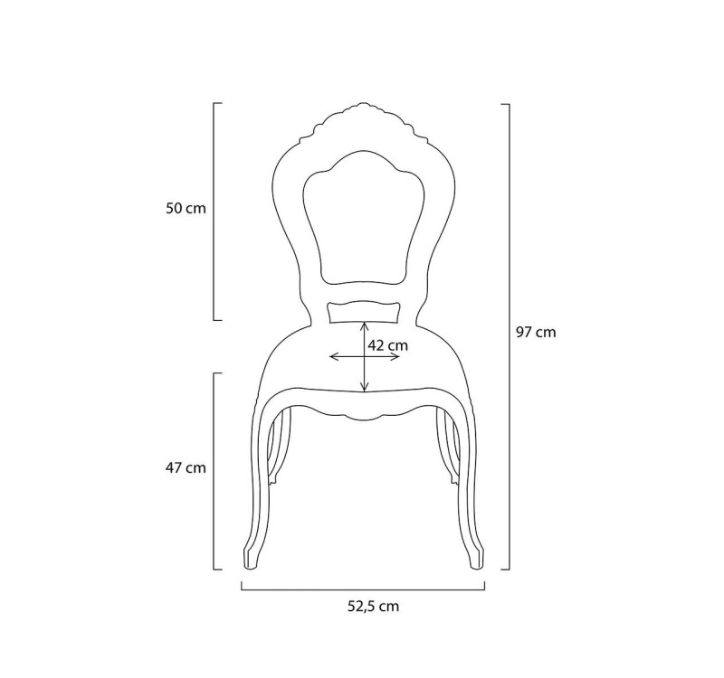 Krzesło KING czarne - poliwęglan