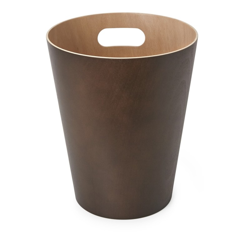 UMBRA kosz na śmieci WOODROW - espresso