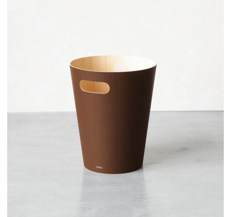 UMBRA kosz na śmieci WOODROW - espresso