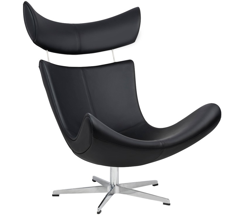 Fotel VOUGE czarny ekoskóra