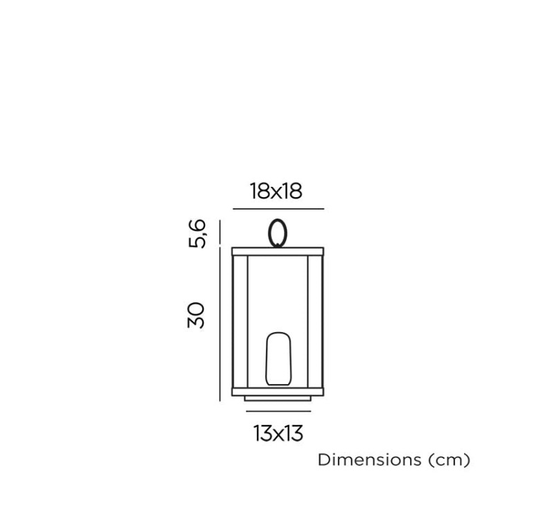 NEW GARDEN lampa dekoracyjna SIROCO 30 BATTERY IN&OUT