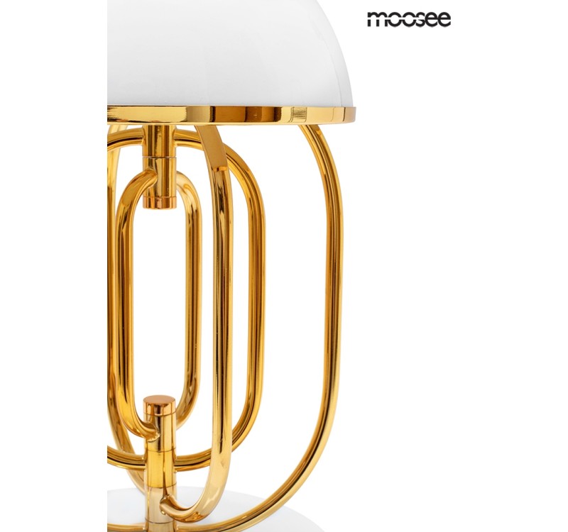 MOOSEE lampa stołowa BOTTEGA złota / biała