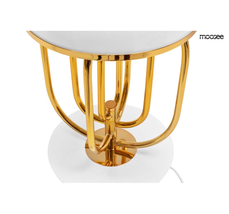 MOOSEE lampa stołowa BOTTEGA złota / biała