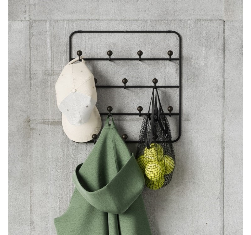 UMBRA wieszak ścienny ESTIQUE czarny orzech