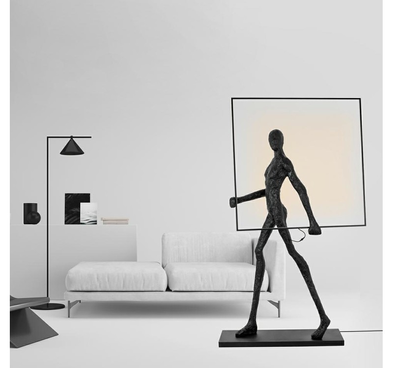 Lampa podłogowa HUMAN SQUARE włókno szklane