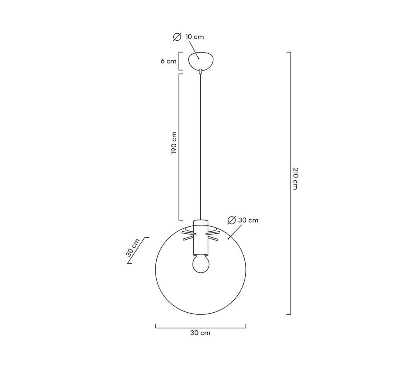 MOOSEE lampa wisząca SANDRA 30 czarna