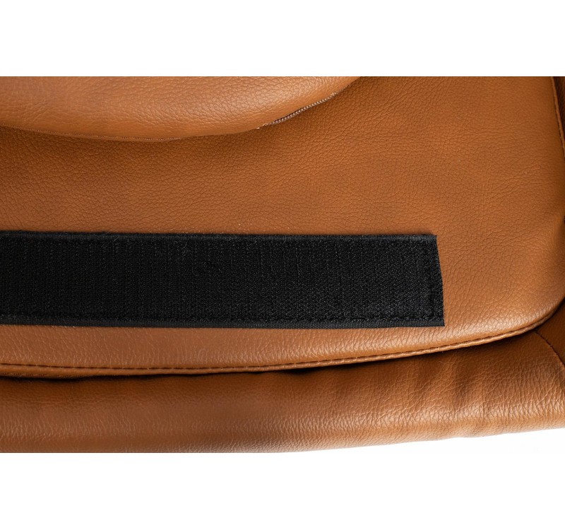 Fotel EGG SZEROKI PU brązowy