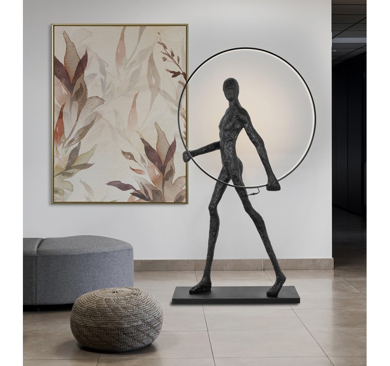 Lampa podłogowa HUMAN ROUND  włókno szklane