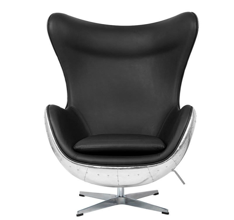 Fotel EGG AVIATOR PU czarny