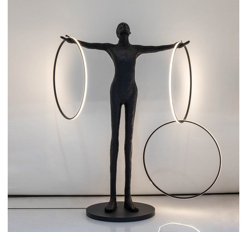 Lampa podłogowa HUMAN CIRCULO włókno szklane