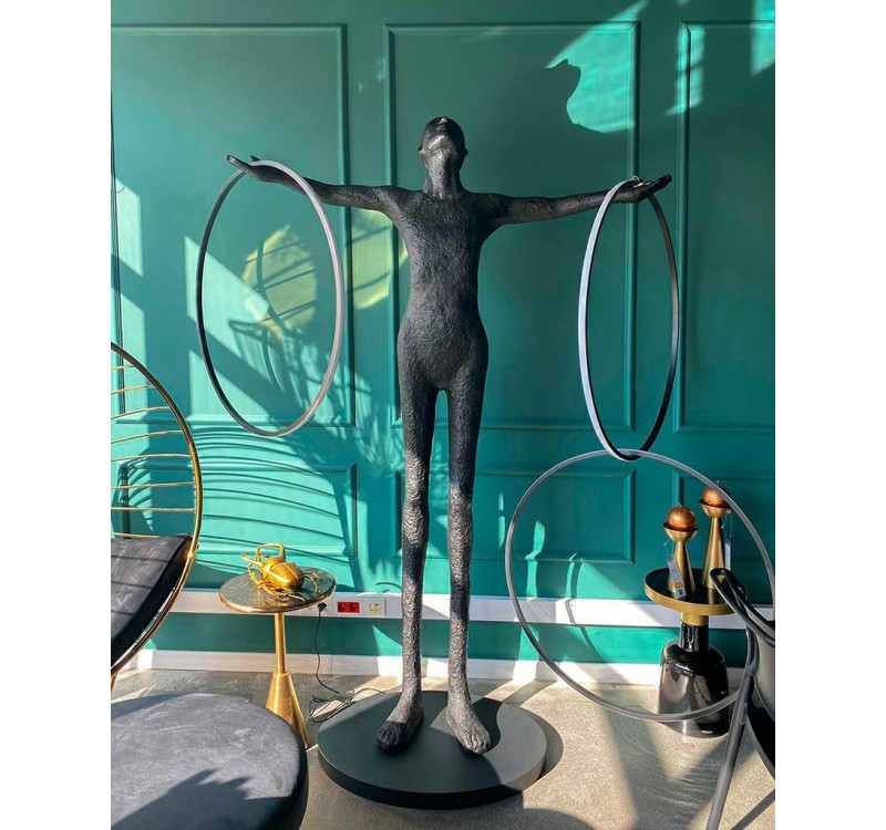 Lampa podłogowa HUMAN CIRCULO włókno szklane