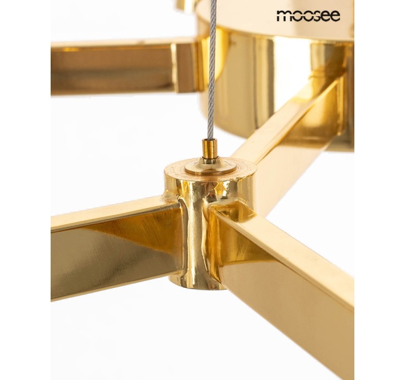 MOOSEE lampa wisząca TUBS 10 złota