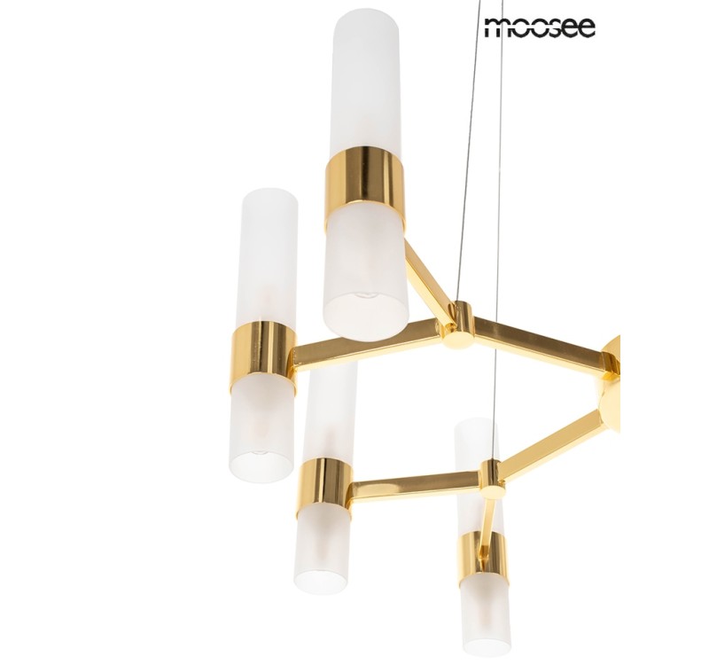 MOOSEE lampa wisząca TUBS 10 złota