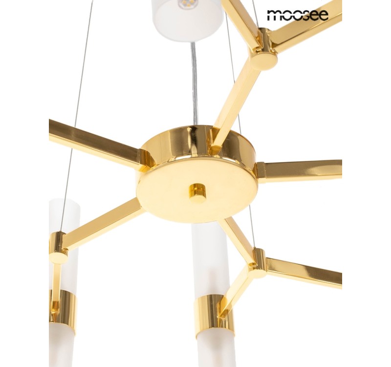 MOOSEE lampa wisząca TUBS 10 złota