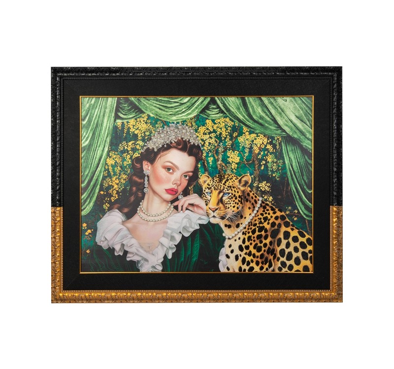 Obraz PEARLS LEOPARD 150x120 cm