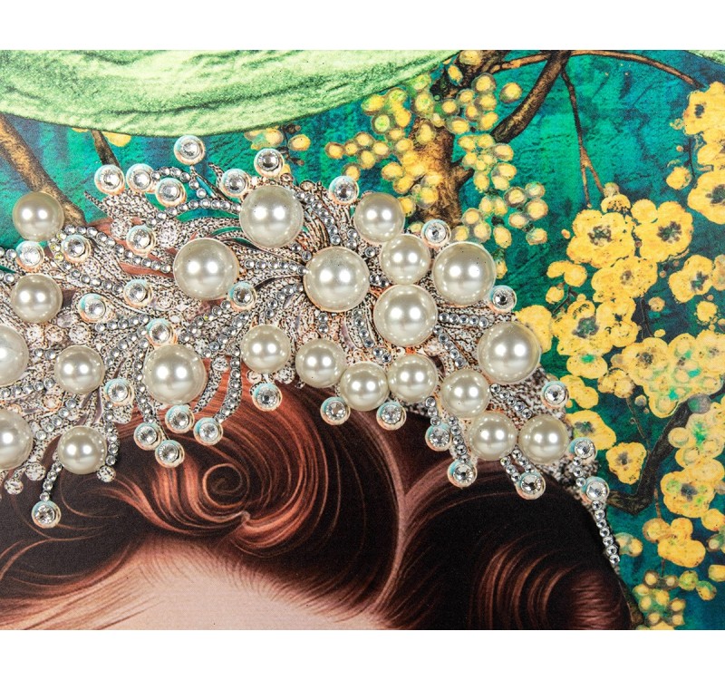 Obraz PEARLS LEOPARD 150x120 cm