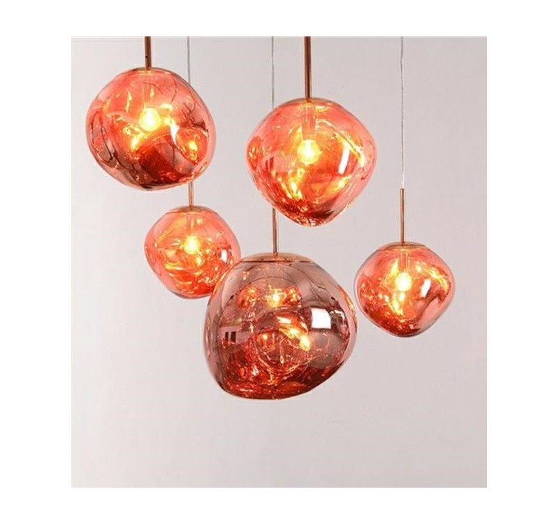 MOOSEE lampa wisząca FUSION 20 miedziana  - akryl