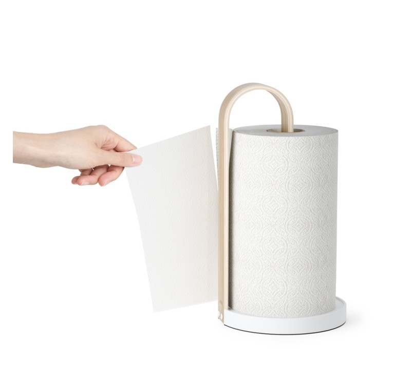 UMBRA stojak na ręcznik papierowy         BELLWOOD biały/naturalny