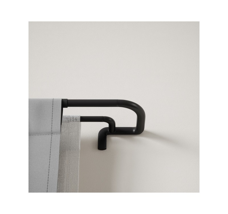 UMBRA karnisz TWILIGHT DOUBLE 76 - 213    cm czarny mat