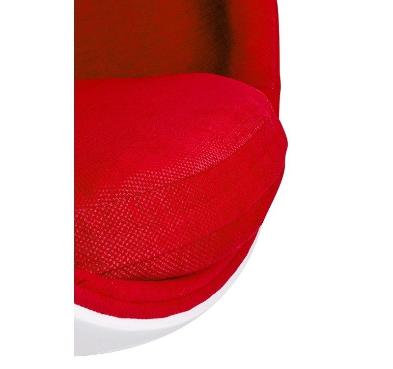 Fotel BALL biało-czerwony - włókno szklane