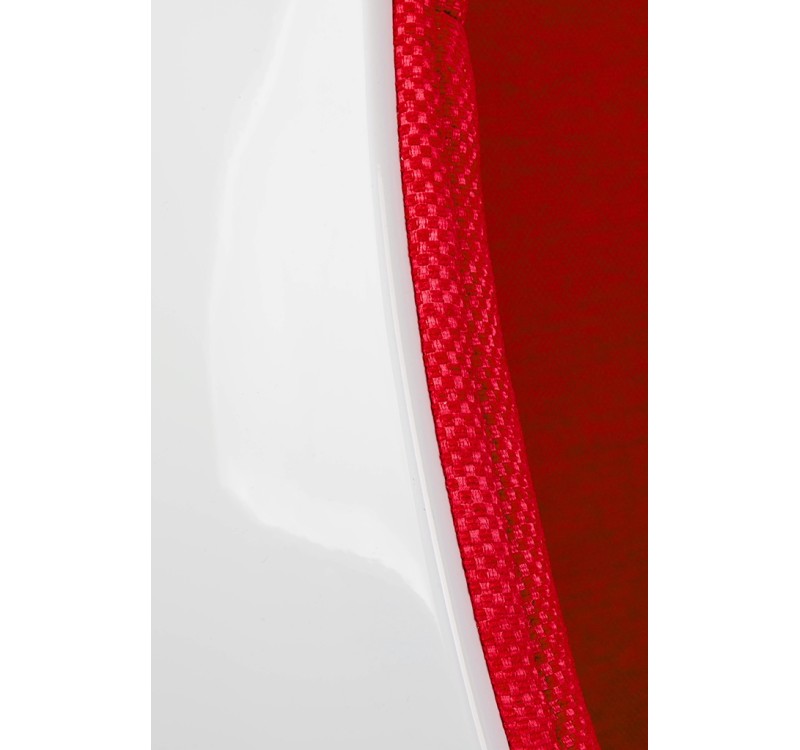 Fotel BALL biało-czerwony - włókno szklane