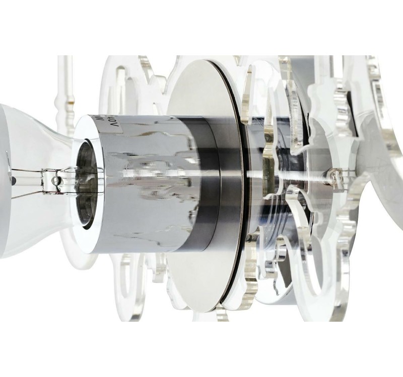 Lampa ścienna ICE 3D transparentna - akryl