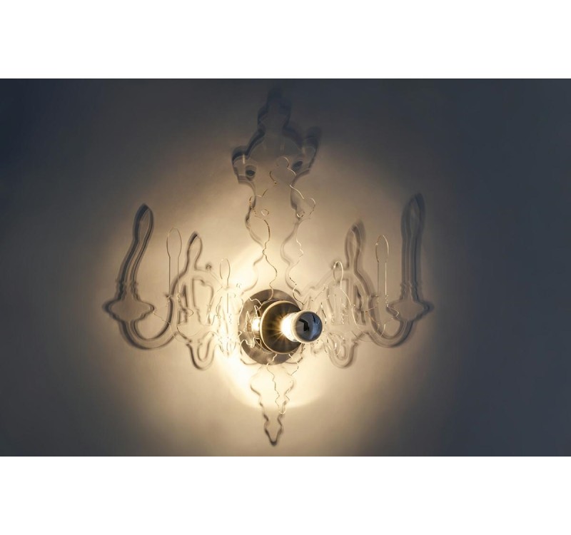 Lampa ścienna ICE 3D transparentna - akryl