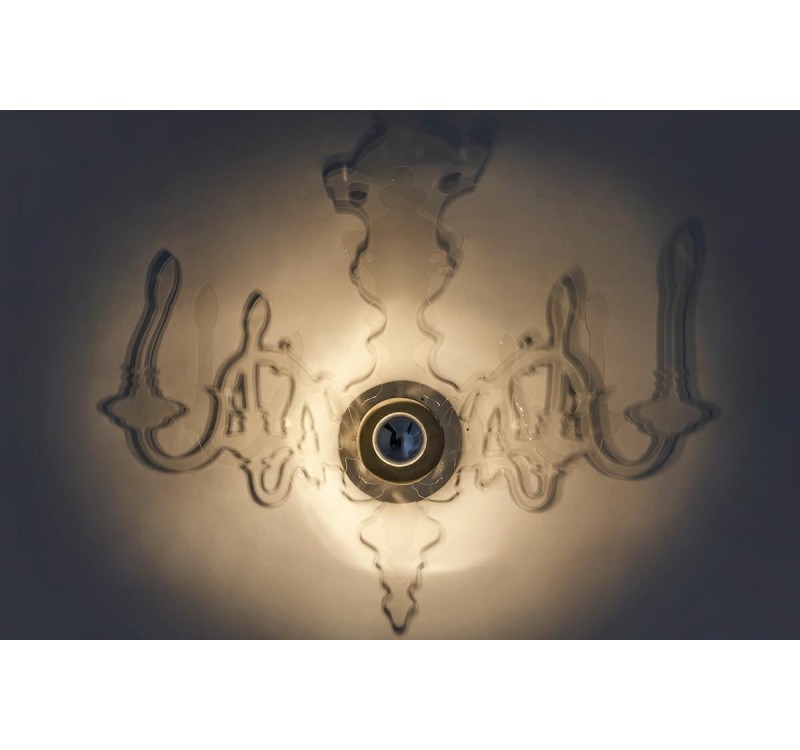 Lampa ścienna ICE 3D transparentna - akryl