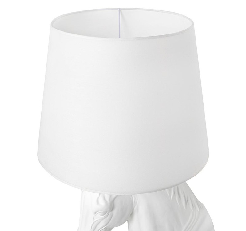 Lampa podłogowa KOŃ HORSE STAND S biała - włókno szklane