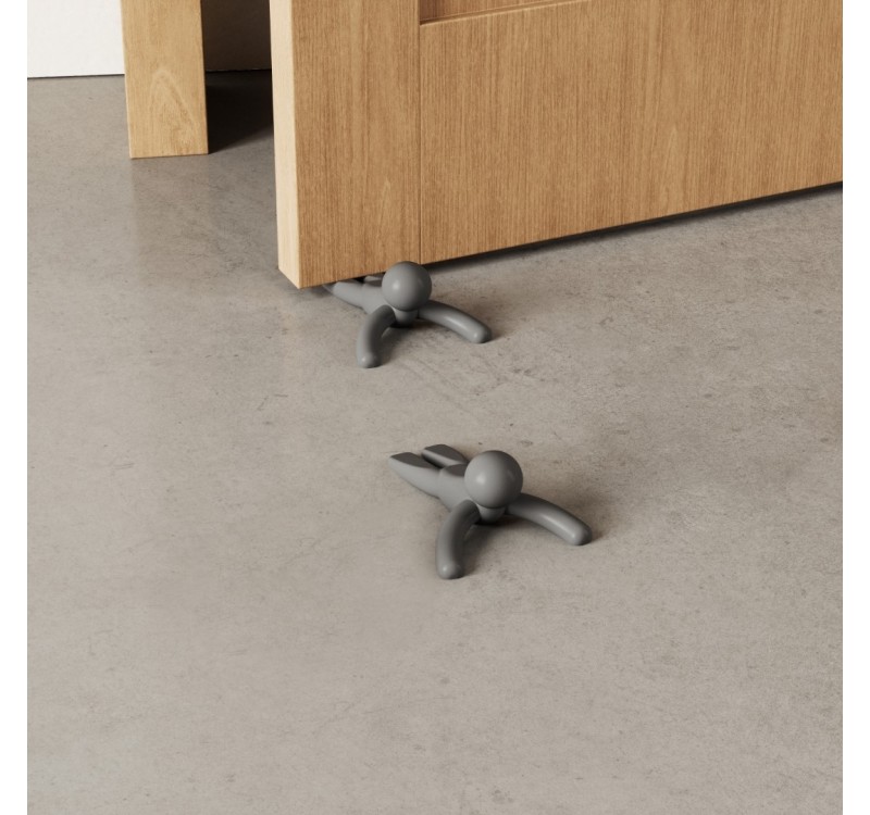UMBRA stoper pod drzwi BUDDY 2 szt szary