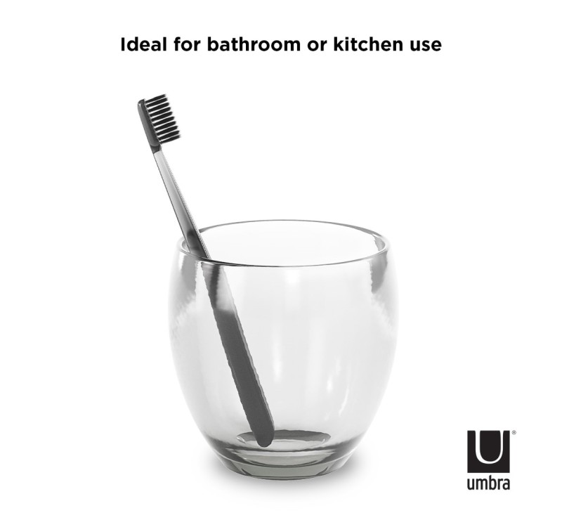 UMBRA kubek łazienkowy DROPLET przezroczysty