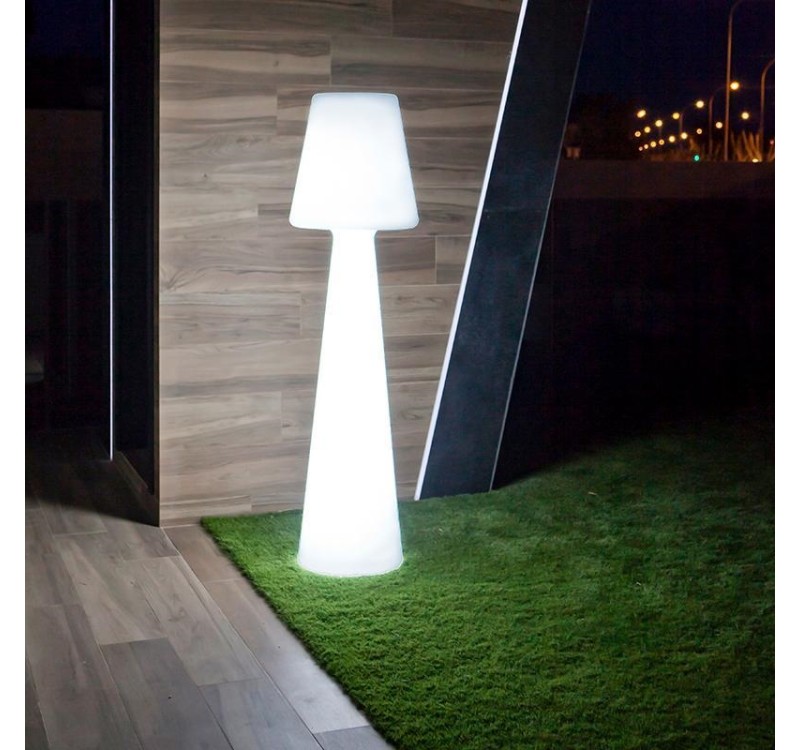 NEW GARDEN lampa podłogowa LOLA 165  CABLE biała