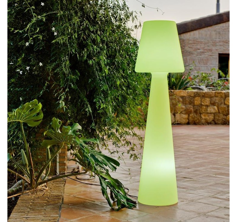 NEW GARDEN lampa podłogowa LOLA 165  CABLE biała