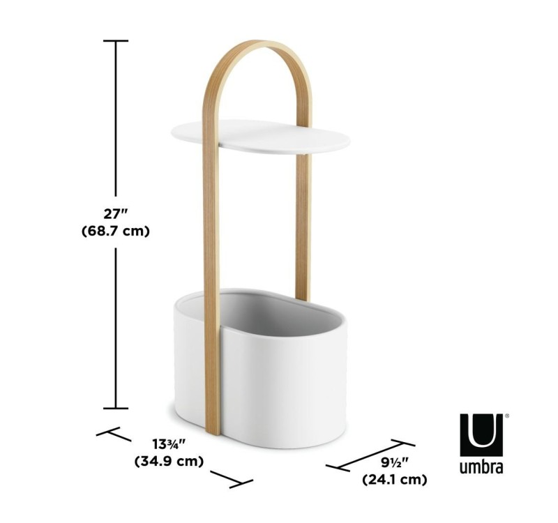 UMBRA stolik kawowy BELLWOOD biały naturalny