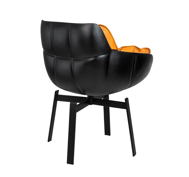 Krzesło obrotowe SHIBA brązowe / czarne