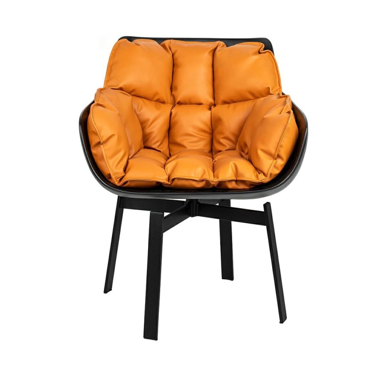 Krzesło obrotowe SHIBA brązowe / czarne