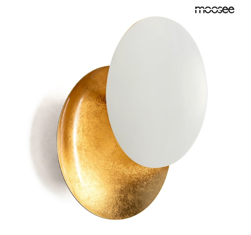 MOOSEE lampa ścienna ECLISE  złota / biała