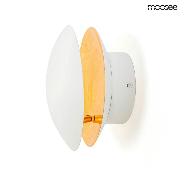 MOOSEE lampa ścienna ECLISE  złota / biała