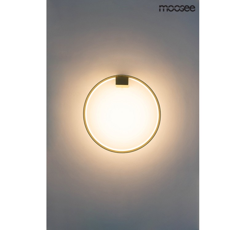 MOOSEE lampa ścienna CIRCLE WALL złota