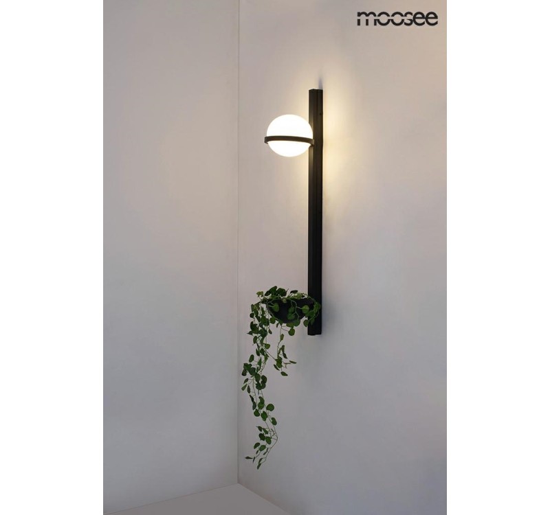 MOOSEE lampa ścienna PLANT WALL czarna